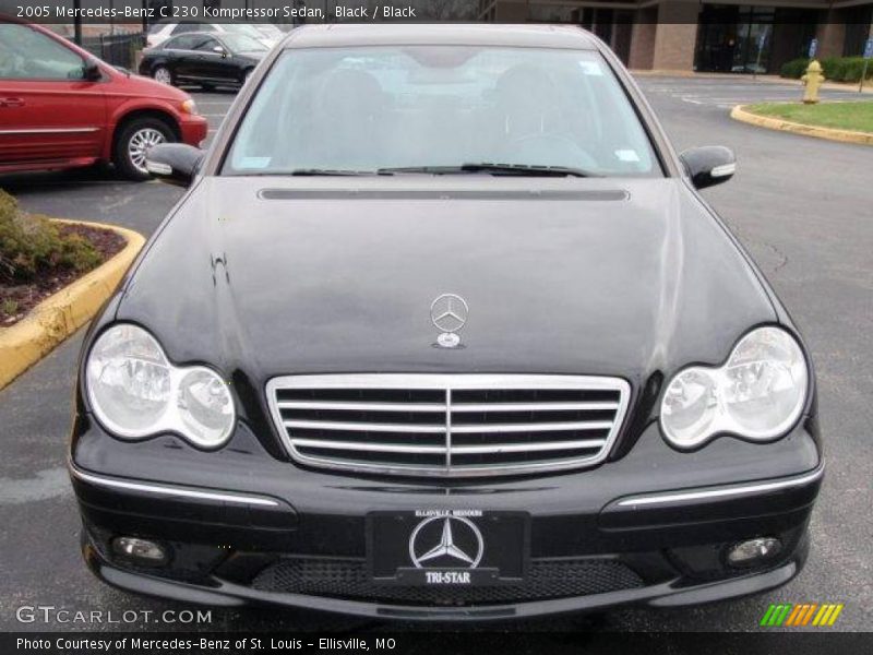 Black / Black 2005 Mercedes-Benz C 230 Kompressor Sedan