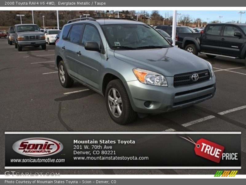 Everglade Metallic / Taupe 2008 Toyota RAV4 V6 4WD