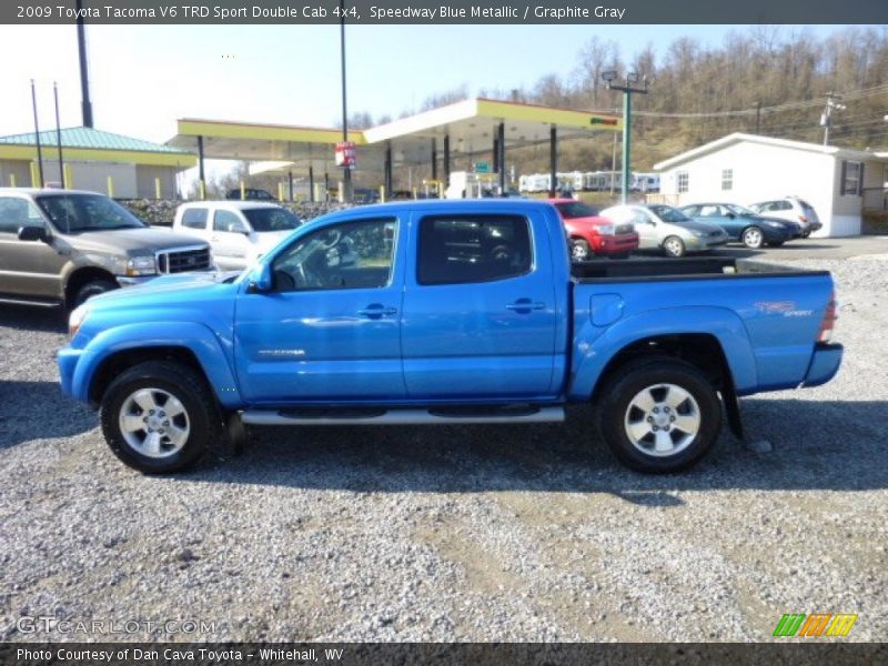 Speedway Blue Metallic / Graphite Gray 2009 Toyota Tacoma V6 TRD Sport Double Cab 4x4