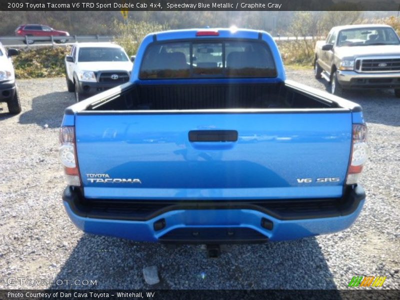 Speedway Blue Metallic / Graphite Gray 2009 Toyota Tacoma V6 TRD Sport Double Cab 4x4