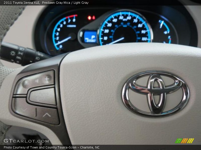 Predawn Gray Mica / Light Gray 2011 Toyota Sienna XLE