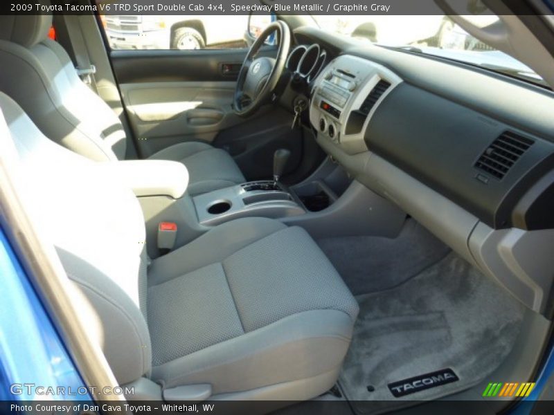 Speedway Blue Metallic / Graphite Gray 2009 Toyota Tacoma V6 TRD Sport Double Cab 4x4