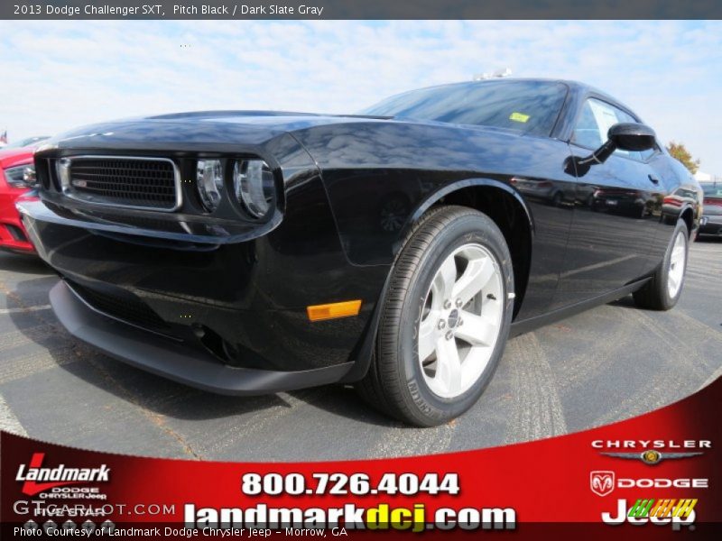 Pitch Black / Dark Slate Gray 2013 Dodge Challenger SXT