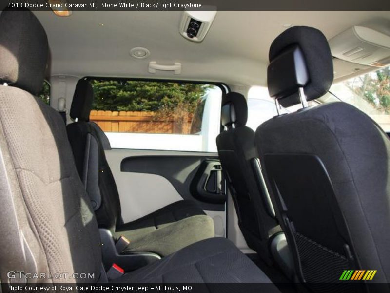 Stone White / Black/Light Graystone 2013 Dodge Grand Caravan SE