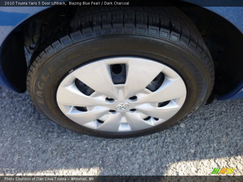 Blazing Blue Pearl / Dark Charcoal 2010 Toyota Yaris 5 Door Liftback