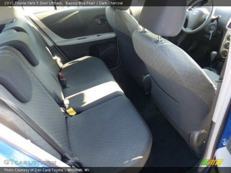 Blazing Blue Pearl / Dark Charcoal 2010 Toyota Yaris 5 Door Liftback