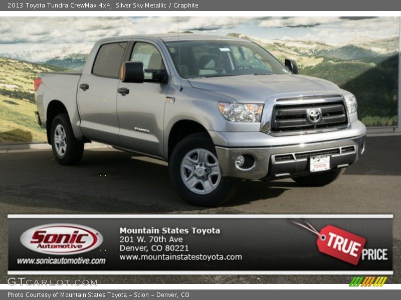 Silver Sky Metallic / Graphite 2013 Toyota Tundra CrewMax 4x4