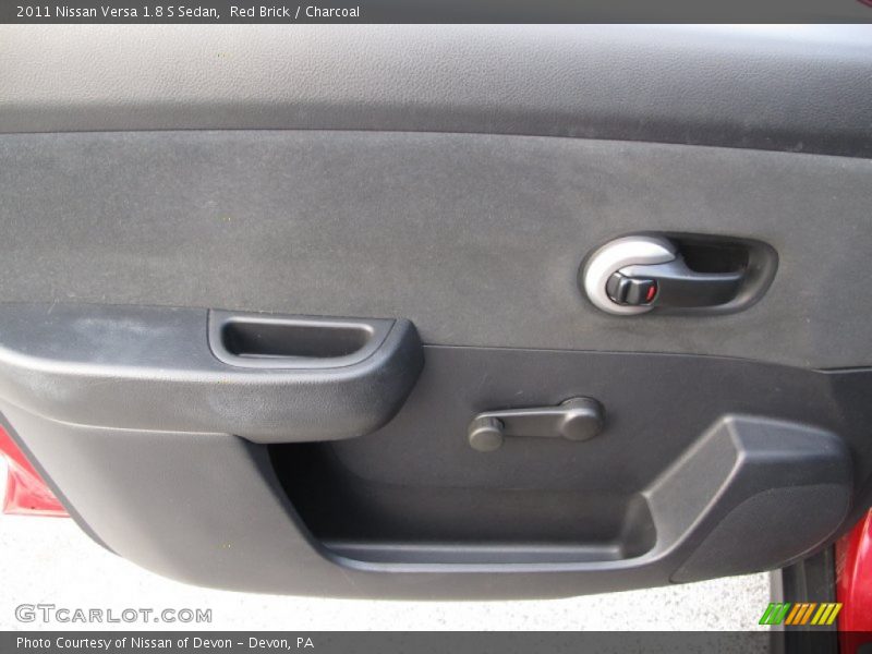 Red Brick / Charcoal 2011 Nissan Versa 1.8 S Sedan