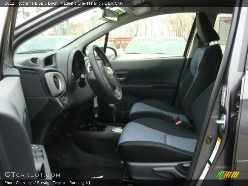 Magnetic Gray Metallic / Dark Gray 2012 Toyota Yaris SE 5 Door
