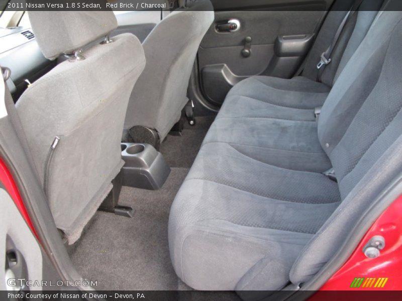 Red Brick / Charcoal 2011 Nissan Versa 1.8 S Sedan