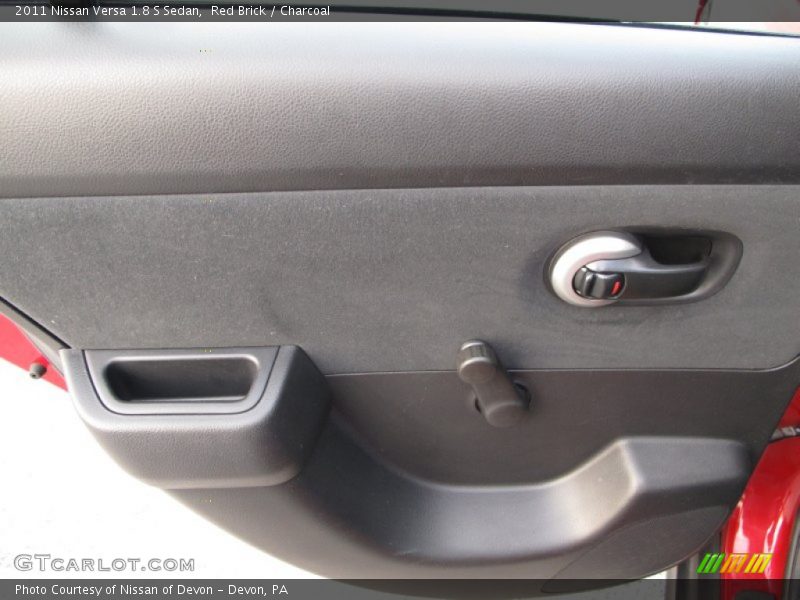 Red Brick / Charcoal 2011 Nissan Versa 1.8 S Sedan