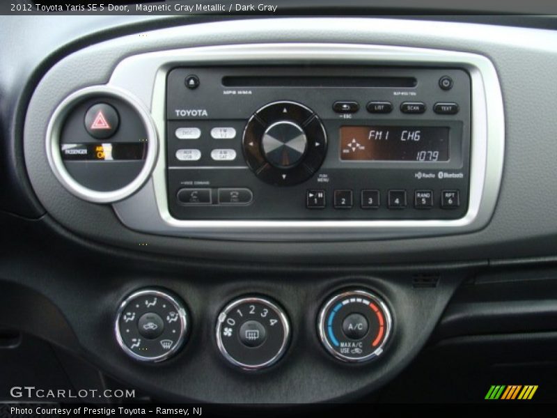 Magnetic Gray Metallic / Dark Gray 2012 Toyota Yaris SE 5 Door