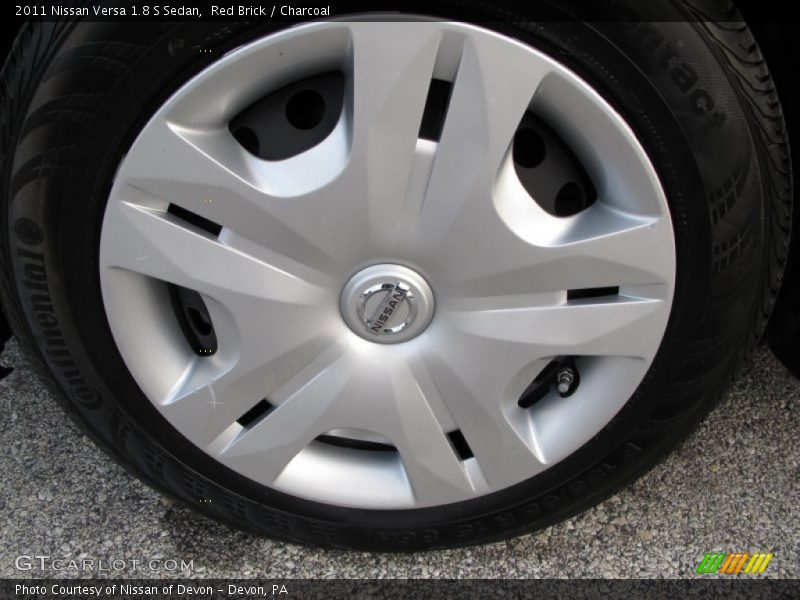 Red Brick / Charcoal 2011 Nissan Versa 1.8 S Sedan