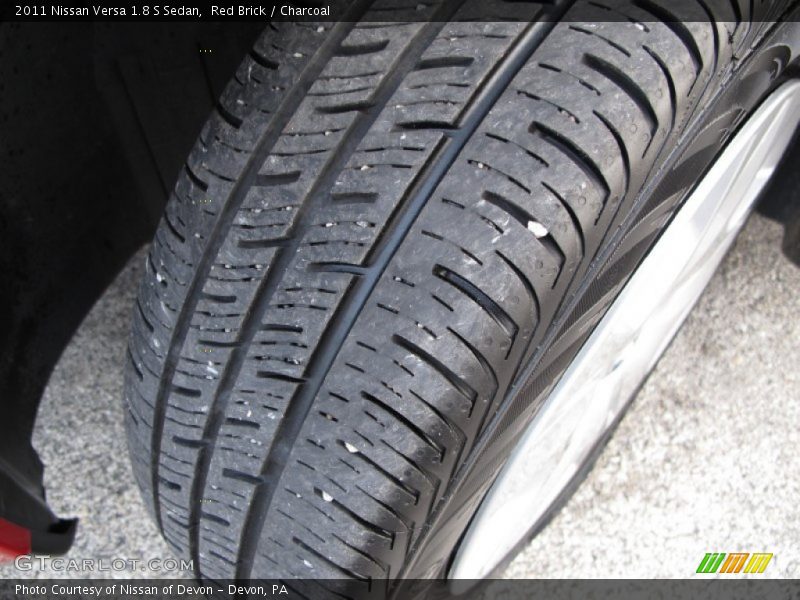Red Brick / Charcoal 2011 Nissan Versa 1.8 S Sedan