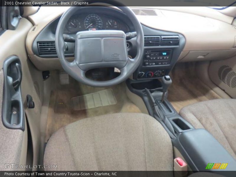 Black / Graphite 2001 Chevrolet Cavalier Sedan