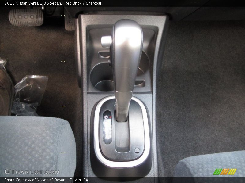Red Brick / Charcoal 2011 Nissan Versa 1.8 S Sedan