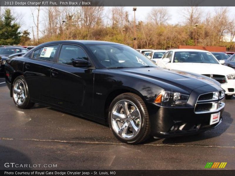 Pitch Black / Black 2013 Dodge Charger R/T Plus