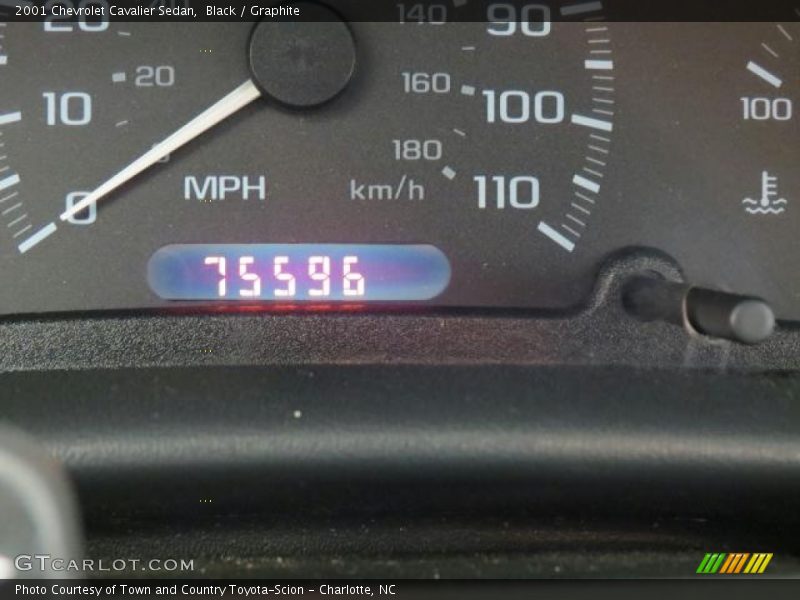 Black / Graphite 2001 Chevrolet Cavalier Sedan