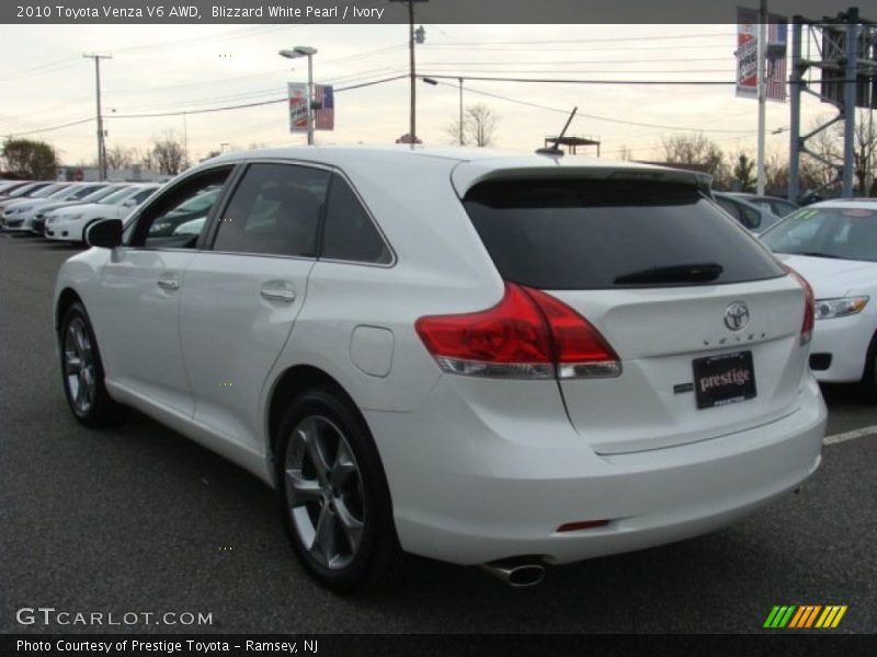 Blizzard White Pearl / Ivory 2010 Toyota Venza V6 AWD