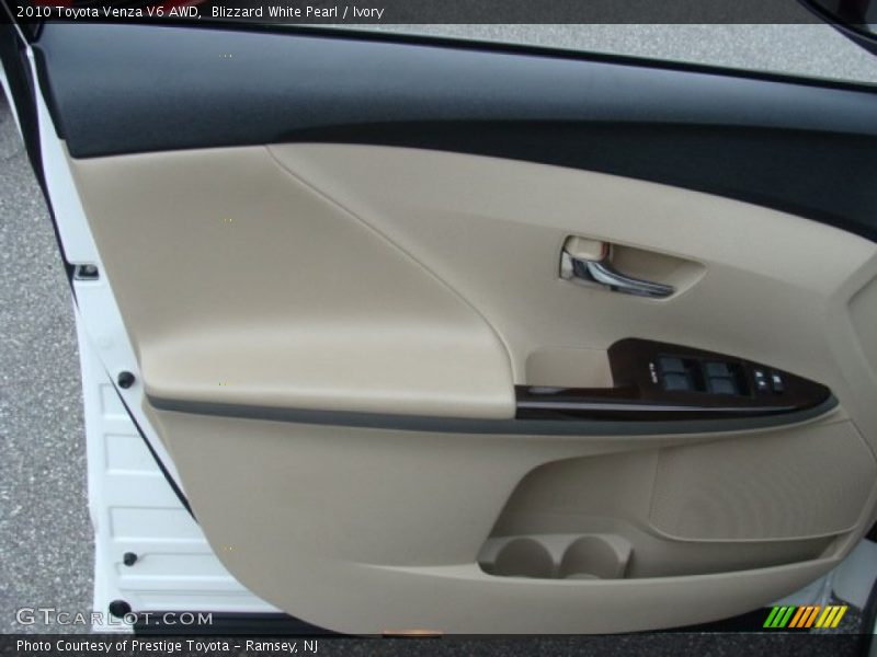 Blizzard White Pearl / Ivory 2010 Toyota Venza V6 AWD