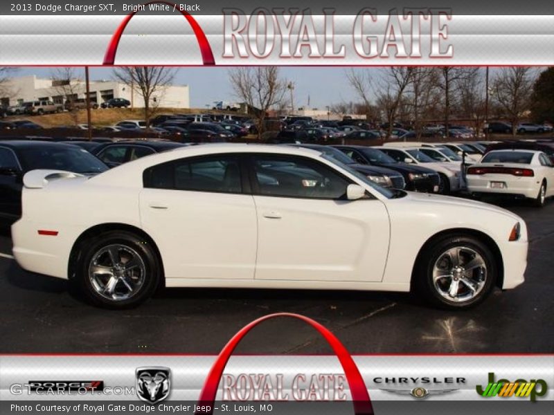 Bright White / Black 2013 Dodge Charger SXT