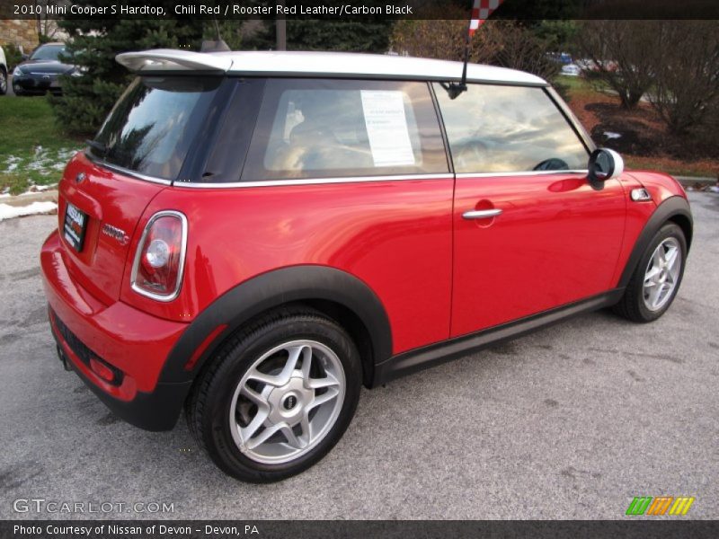 Chili Red / Rooster Red Leather/Carbon Black 2010 Mini Cooper S Hardtop