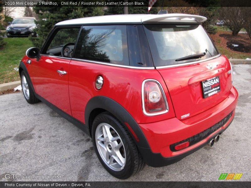 Chili Red / Rooster Red Leather/Carbon Black 2010 Mini Cooper S Hardtop