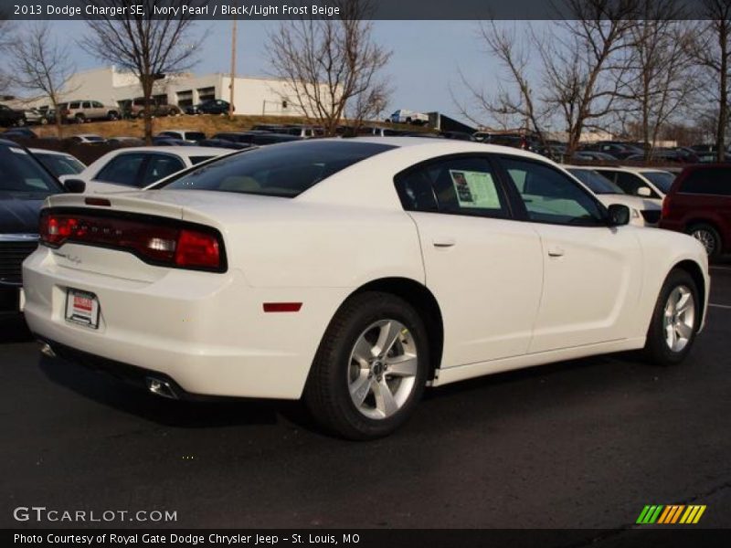 Ivory Pearl / Black/Light Frost Beige 2013 Dodge Charger SE