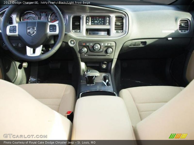 Ivory Pearl / Black/Light Frost Beige 2013 Dodge Charger SE