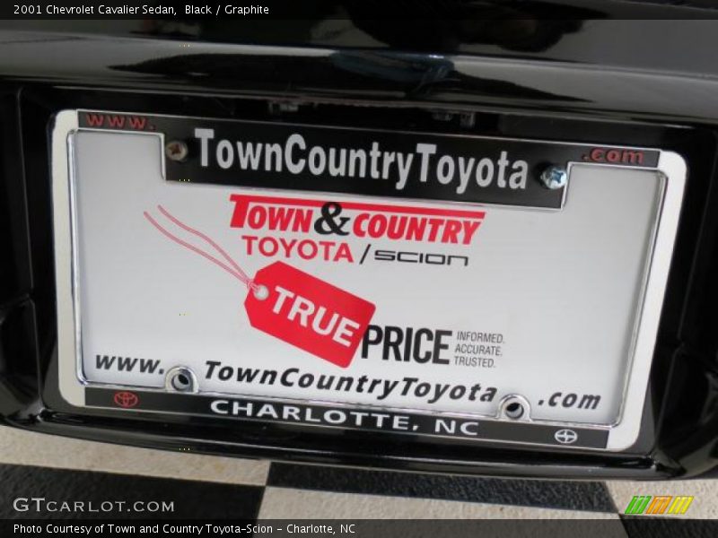 Black / Graphite 2001 Chevrolet Cavalier Sedan
