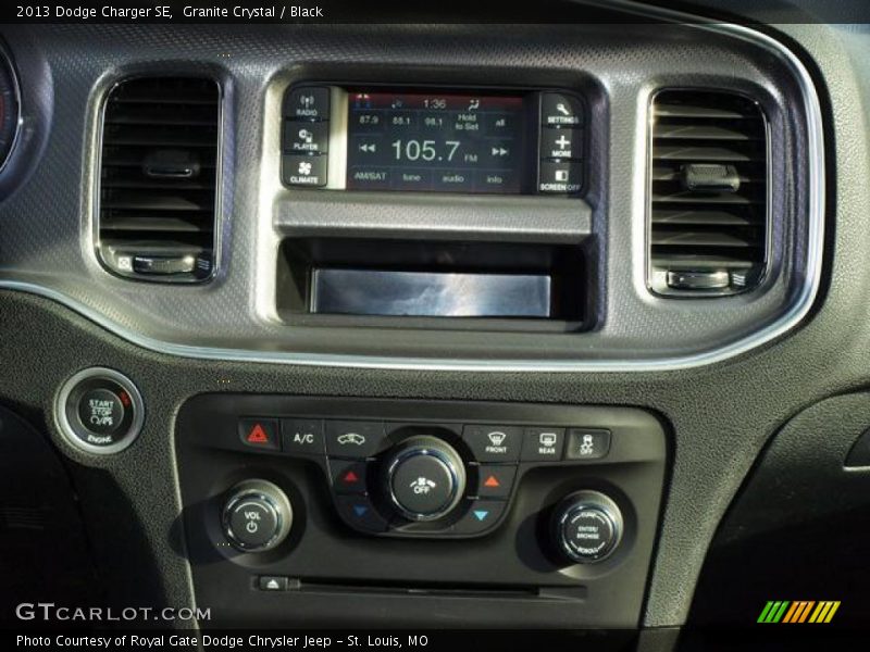 Granite Crystal / Black 2013 Dodge Charger SE