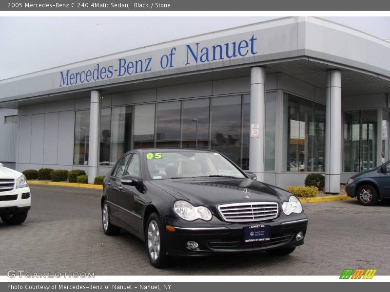 Black / Stone 2005 Mercedes-Benz C 240 4Matic Sedan