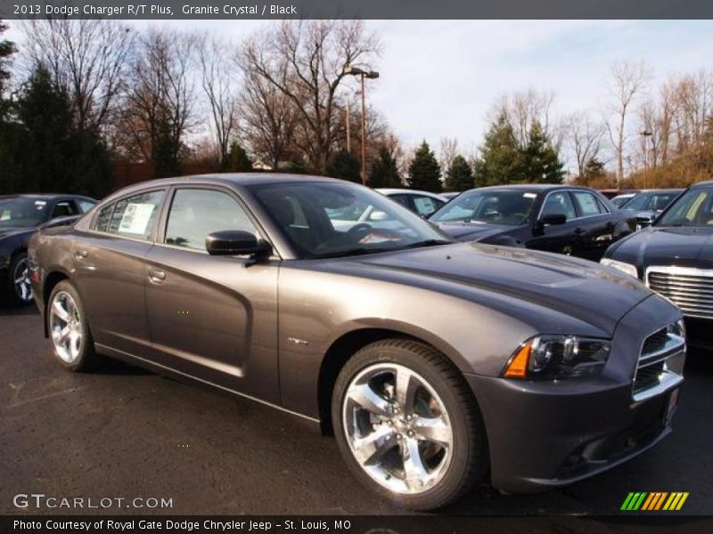 Granite Crystal / Black 2013 Dodge Charger R/T Plus