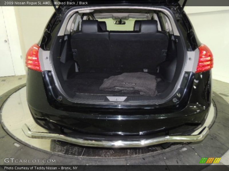 Wicked Black / Black 2009 Nissan Rogue SL AWD