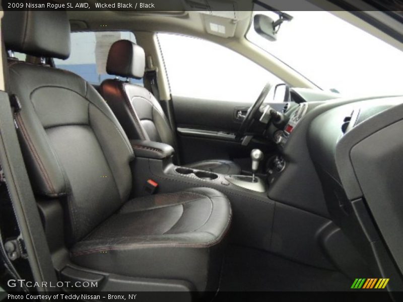 Wicked Black / Black 2009 Nissan Rogue SL AWD