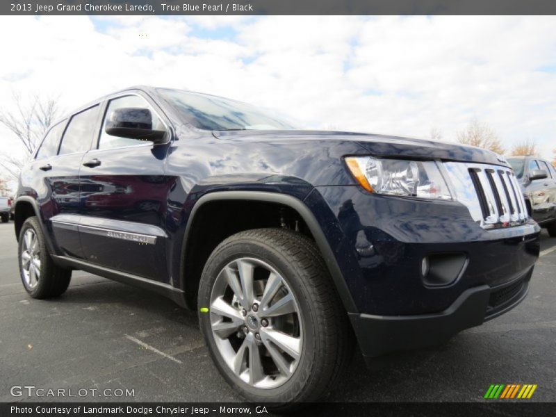 True Blue Pearl / Black 2013 Jeep Grand Cherokee Laredo