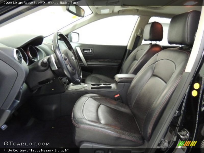 Wicked Black / Black 2009 Nissan Rogue SL AWD