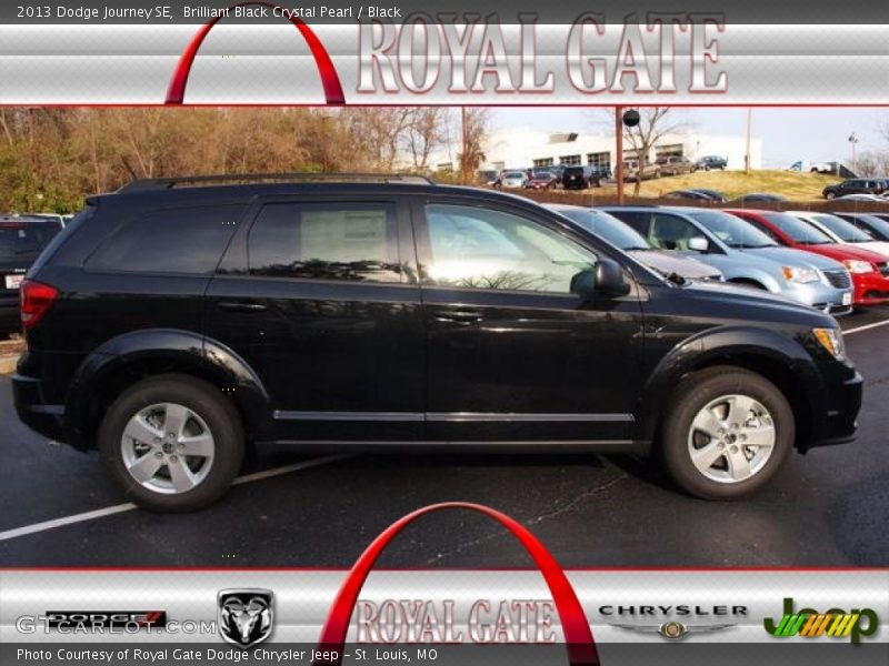 Brilliant Black Crystal Pearl / Black 2013 Dodge Journey SE