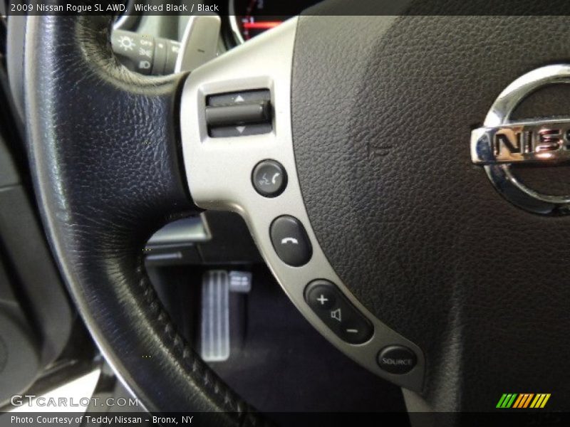 Wicked Black / Black 2009 Nissan Rogue SL AWD
