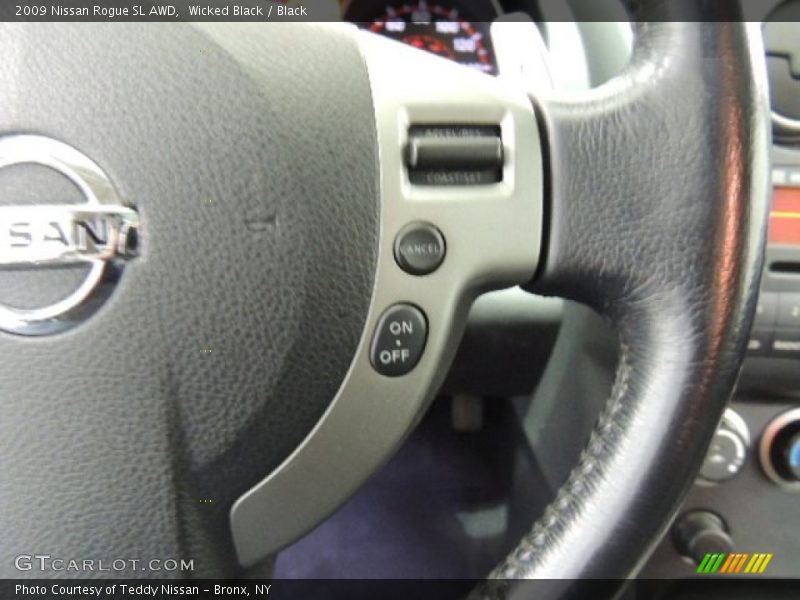 Wicked Black / Black 2009 Nissan Rogue SL AWD