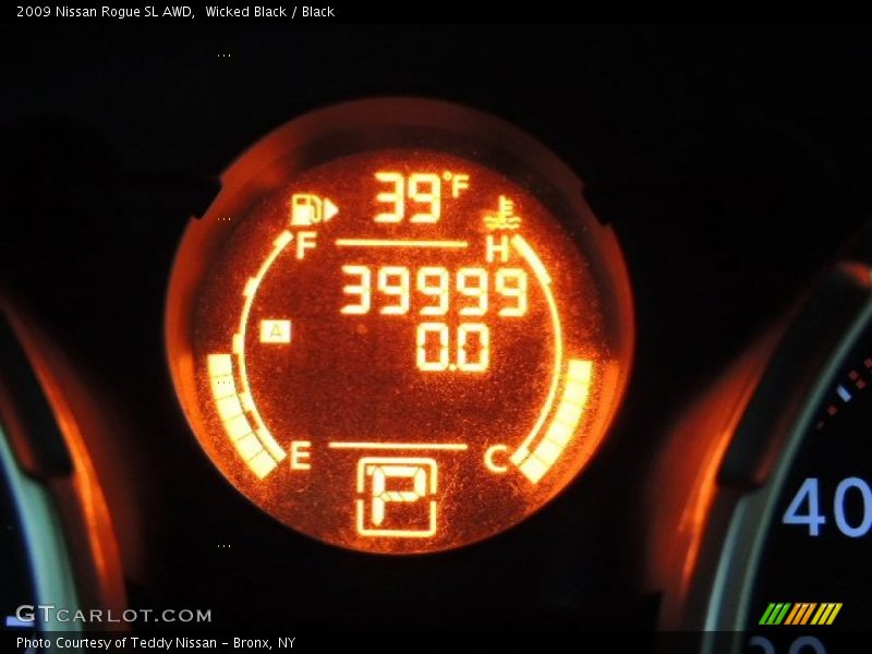 Wicked Black / Black 2009 Nissan Rogue SL AWD