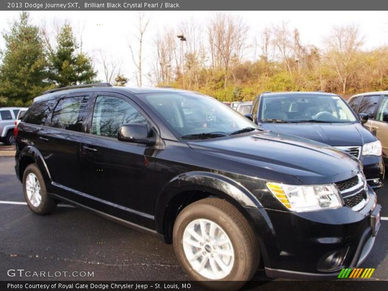 Brilliant Black Crystal Pearl / Black 2013 Dodge Journey SXT
