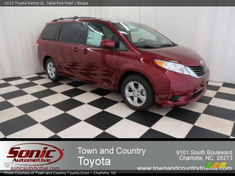 Salsa Red Pearl / Bisque 2013 Toyota Sienna LE