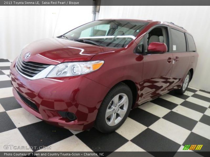 Salsa Red Pearl / Bisque 2013 Toyota Sienna LE