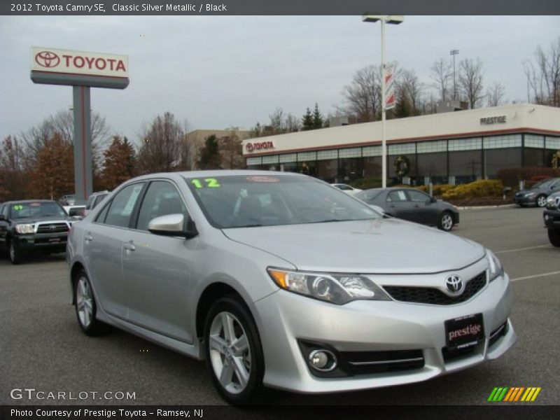 Classic Silver Metallic / Black 2012 Toyota Camry SE