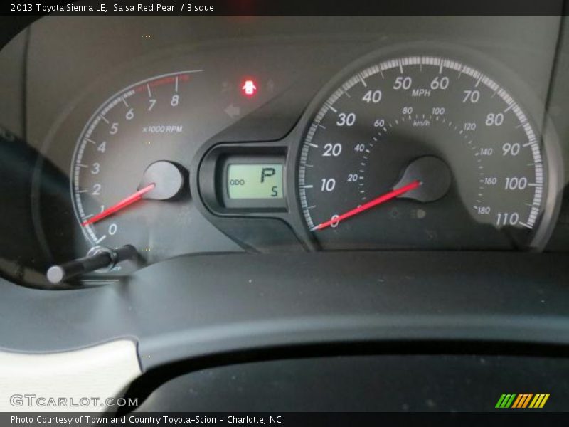Salsa Red Pearl / Bisque 2013 Toyota Sienna LE
