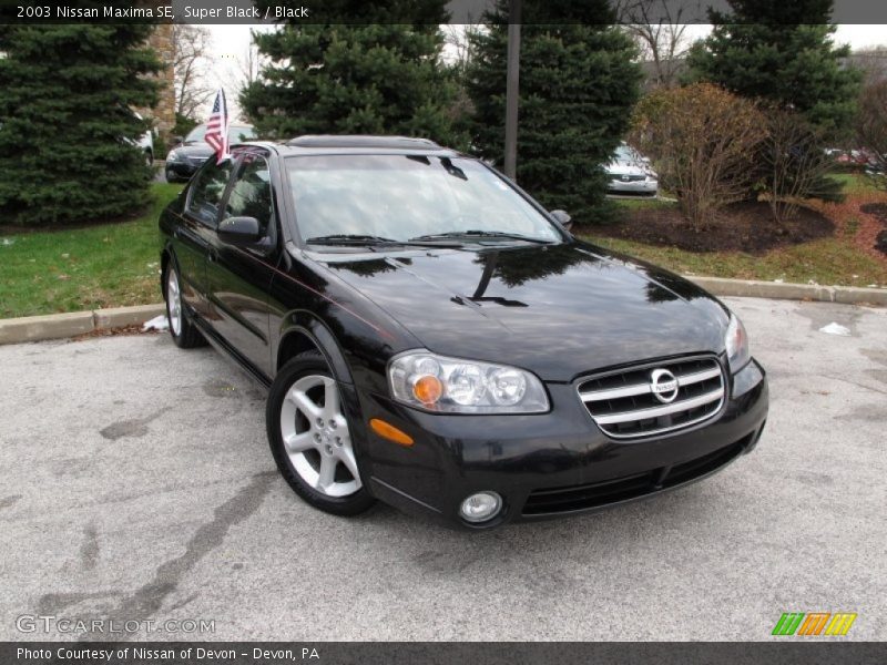 Super Black / Black 2003 Nissan Maxima SE