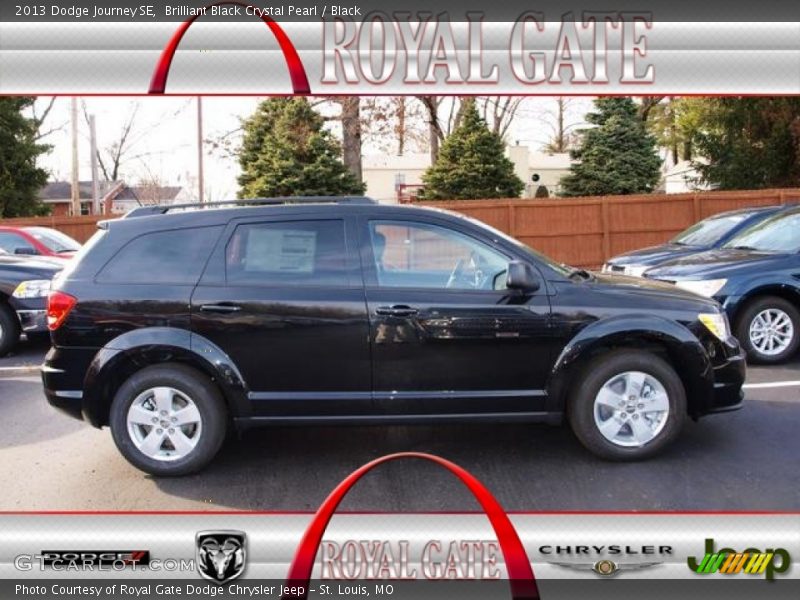 Brilliant Black Crystal Pearl / Black 2013 Dodge Journey SE