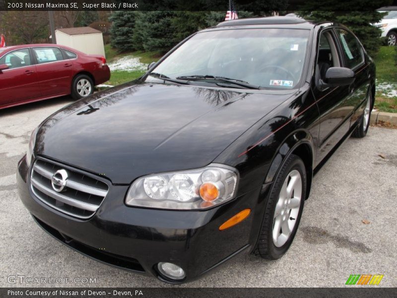 Super Black / Black 2003 Nissan Maxima SE