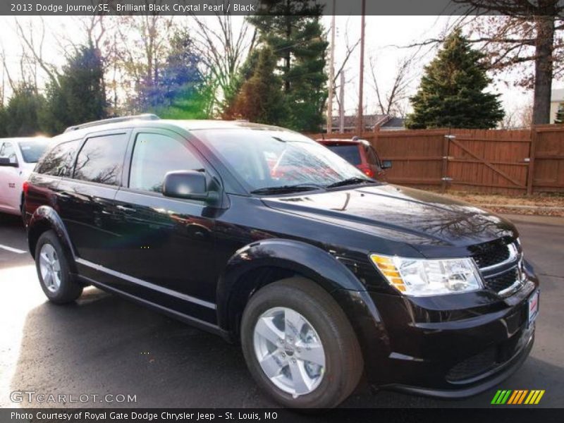 Brilliant Black Crystal Pearl / Black 2013 Dodge Journey SE